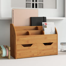 Load image into Gallery viewer, Gus Bamboo Desk Organizer #1857HW

