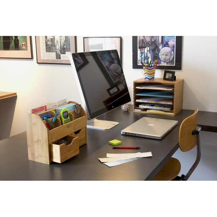 Gus Bamboo Desk Organizer #1857HW