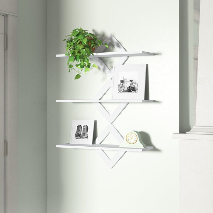 White Gympie 3 Piece Tiered Shelf