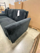 Load image into Gallery viewer, Lifestyle Solutions Taryn Curved Arms Sofa, Black Fabric
