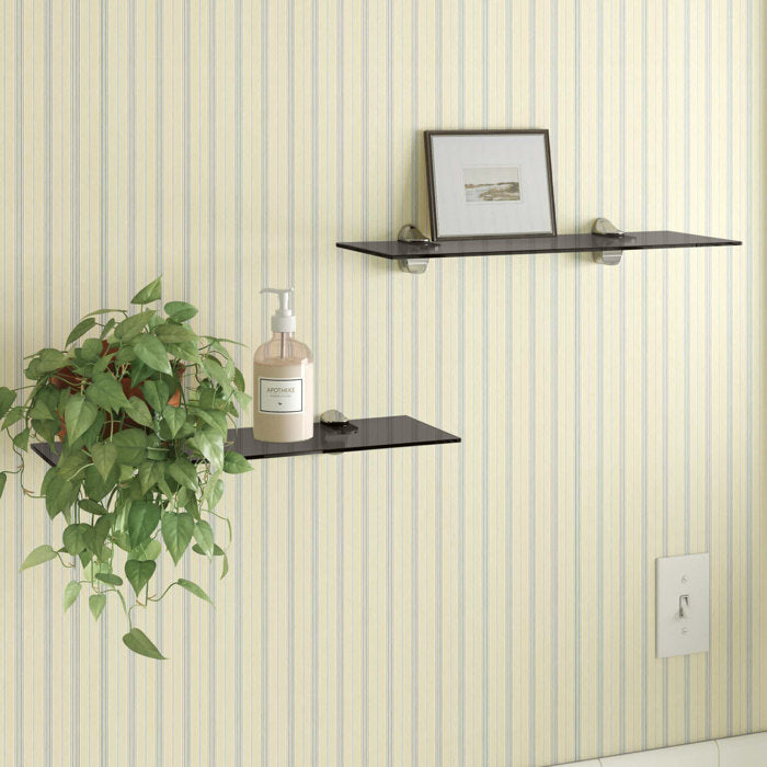 Haag 4 Piece Glass Floating Shelf