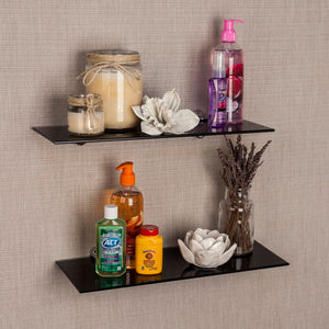 Haag 4 Piece Glass Floating Shelf