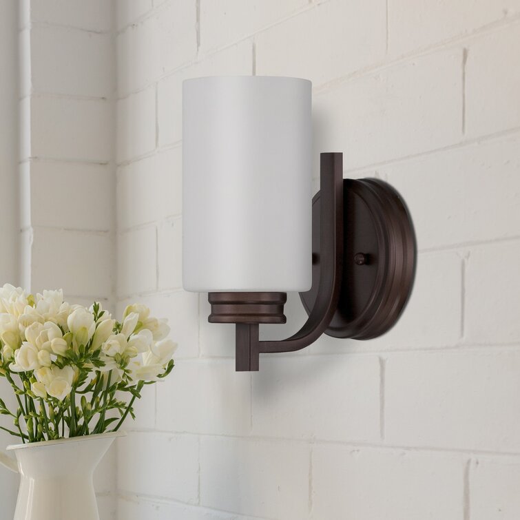 Bronze Habibatou 1 Light Dimmable Armed Sconce