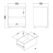 Load image into Gallery viewer, Truffle Haddam 18.98&#39;&#39; Tall 2 - Drawer Nightstand
