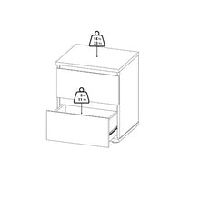 Load image into Gallery viewer, Truffle Haddam 18.98&#39;&#39; Tall 2 - Drawer Nightstand
