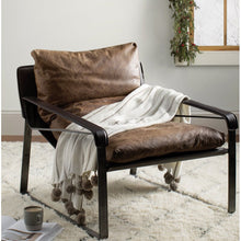 Load image into Gallery viewer, Alyse 30&#39;&#39; Wide Genuine Leather Top Grain Leather Lounge Chair
