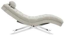 Load image into Gallery viewer, Mulder Chaise Lounge, Upholstery Color: Grey/ Silver, #6221
