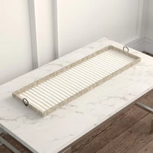 Load image into Gallery viewer, Brown Hadley Ottoman/Coffee Table Tray
