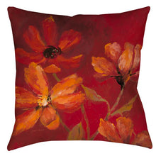 Load image into Gallery viewer, Haffenreffer Throw Pillows Set of 4 Crimson/Orange(2708RR)

