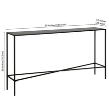 Load image into Gallery viewer, Hagood Steel Console Table 30&quot; H x 55&quot; W x 10&quot; D
