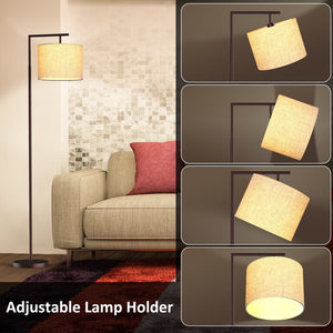 Haileyville 64" Arched Floor Lamp with Remote Control and Bulb Included