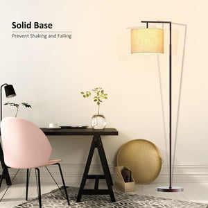 Haileyville 64" Arched Floor Lamp with Remote Control and Bulb Included