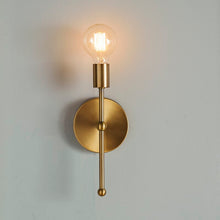 Load image into Gallery viewer, Natural Brass Haleigh 1 - Light Dimmable Wallchiere 1142AH
