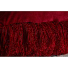 Load image into Gallery viewer, Red Halesowen Decorative Shaggy Throw Pillow GL1637
