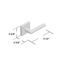 Load image into Gallery viewer, 155HFL SQT 15 Halifax Privacy Door Lever with Square Rosette MRM63
