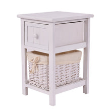 Load image into Gallery viewer, White Halladay 1 - Drawer Solid Wood Nightstand MRM3356
