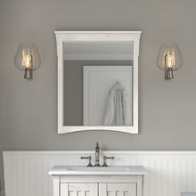 Load image into Gallery viewer, White Halpern Beveled Bathroom / Vanity Mirror
