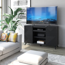 Load image into Gallery viewer, Black Halvorsen TV Stand for TVs up to 65&quot;
