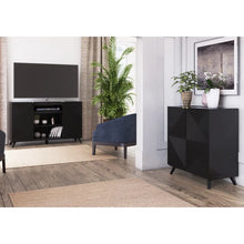 Load image into Gallery viewer, Black Halvorsen TV Stand for TVs up to 65&quot;
