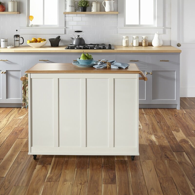 Hamilton Kitchen Cart with Wood Top 4411RR