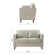 Load image into Gallery viewer, Hana 52.40&#39;&#39; Square Arm Loveseat
