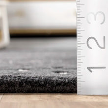 Load image into Gallery viewer, Handmade Tufted Wool Charcoal Rug 4 x 6
