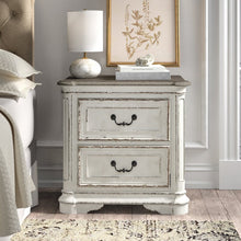Load image into Gallery viewer, Hanley 2 - Drawer Nightstand in Antique White/Brown 2353AH

