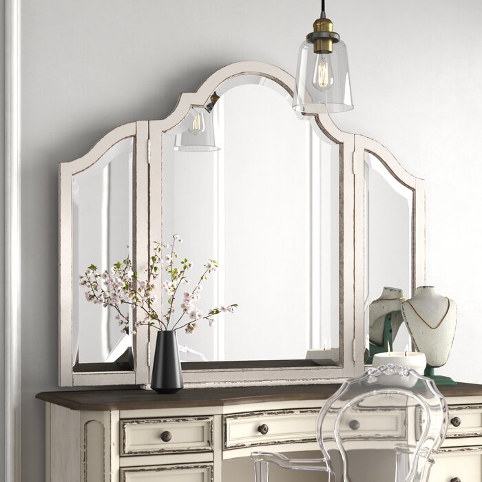 Hanley Window Pane Wood Dresser Mirror (Vanity Mirror Only)
