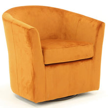 Load image into Gallery viewer, Hansell Upholstered Swivel Barrel Chair

