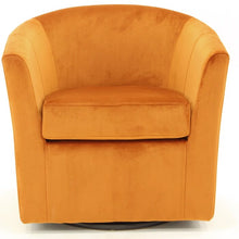 Load image into Gallery viewer, Hansell Upholstered Swivel Barrel Chair
