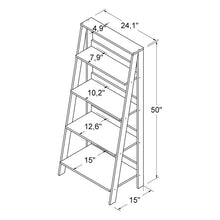 Load image into Gallery viewer, Haralda 55&#39;&#39; H x 24.1&#39;&#39; W Ladder Bookcase 6973RR
