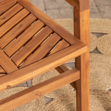 Load image into Gallery viewer, Brown Harbison Acacia Patio Dining Armchair (Set of 2)
