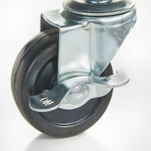 Load image into Gallery viewer, Hardiman 53.75&#39;&#39; Kitchen Cart with Solid Wood Top and Locking Wheels AH3461
