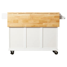 Load image into Gallery viewer, Hardiman 53.75&#39;&#39; Wide Rolling Kitchen Cart with Solid Wood Top
