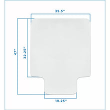 Load image into Gallery viewer, Harding Office Hardwood High Pile Carpet Beveled Chair Mat
