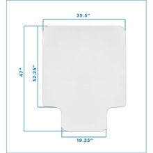 Load image into Gallery viewer, Harding Office Hardwood High Pile Carpet Beveled Chair Mat EC1437
