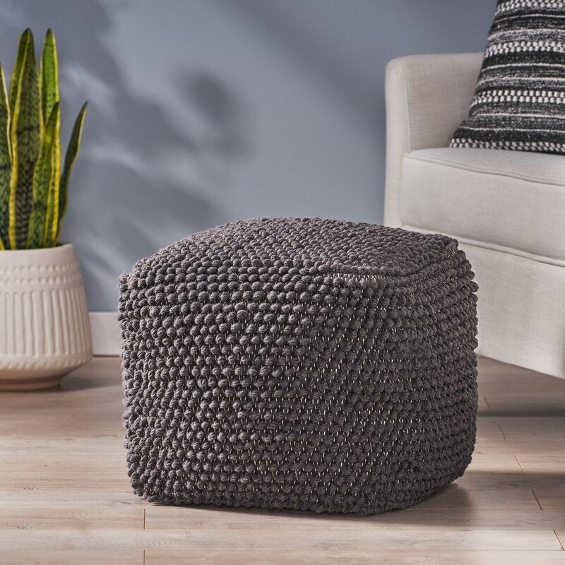 Hardt 16'' Wide Square Pouf Ottoman