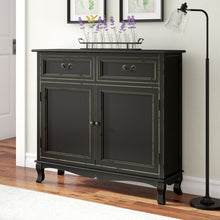 Load image into Gallery viewer, Hargrave Black 2 Door Accent Cabinet
