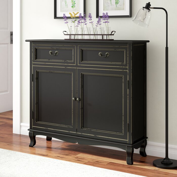 Hargrave Black 2 Door Accent Cabinet