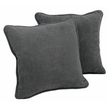 Load image into Gallery viewer, Grey Hargreaves Corded Throw Pillow (Set of 2) #9079
