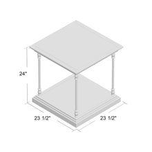 Load image into Gallery viewer, Harlee Floor Shelf End Table 2050AH
