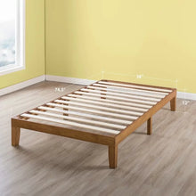 Load image into Gallery viewer, Twin Natural Harlow Solid Wood Platform Bed
