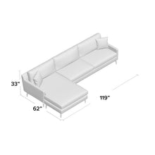 Load image into Gallery viewer, Harrells 119&quot; Reversible Modular Sectional 1849CDR
