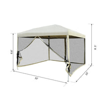 Load image into Gallery viewer, Hartin 10 Ft. W x 10 Ft. D Steel Pop-Up Canopy 5617RR
