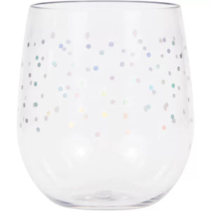 Hartselle 14 oz. Plastic Stemless Wine Glass (Set of 12)