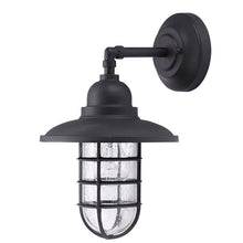 Load image into Gallery viewer, Hartsfield 12.13&quot; H Outdoor Wall Lantern Matte Black (Missing Glass Shade)*AS IS #1630HW
