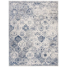 Load image into Gallery viewer, Harty Power Loom Performance White / Royal Blue Rug, Rectangle 12&#39; x 15&#39;
