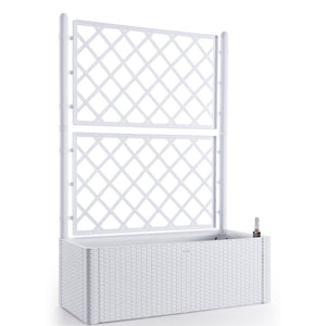 Hassan Self-Watering Plastic Planter Box with Trellis MRM4098