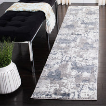 Load image into Gallery viewer, Hassen Abstract Area Rug in Grey/Blue/White, Runner 2&#39; x 7&#39;
