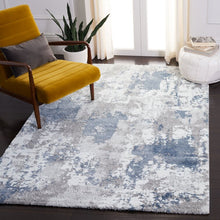 Load image into Gallery viewer, Hassen Abstract Area Rug in Grey / Blue, Rectangle 2&#39; x 13&#39;
